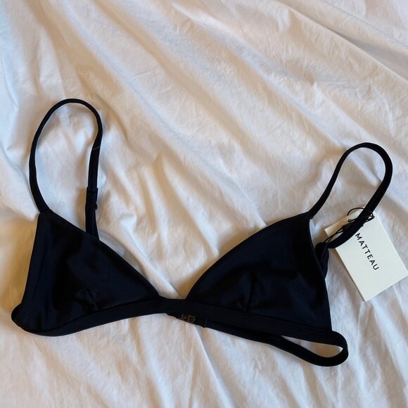NWT Matteau Petite Triangle Top and Bottom, Black Size 2 - Picture 5 of 8